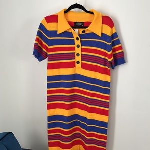 Retro style nwt striped sweater dress